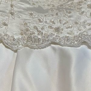 Spaghetti strap wedding dress